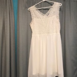 White dress with detailing